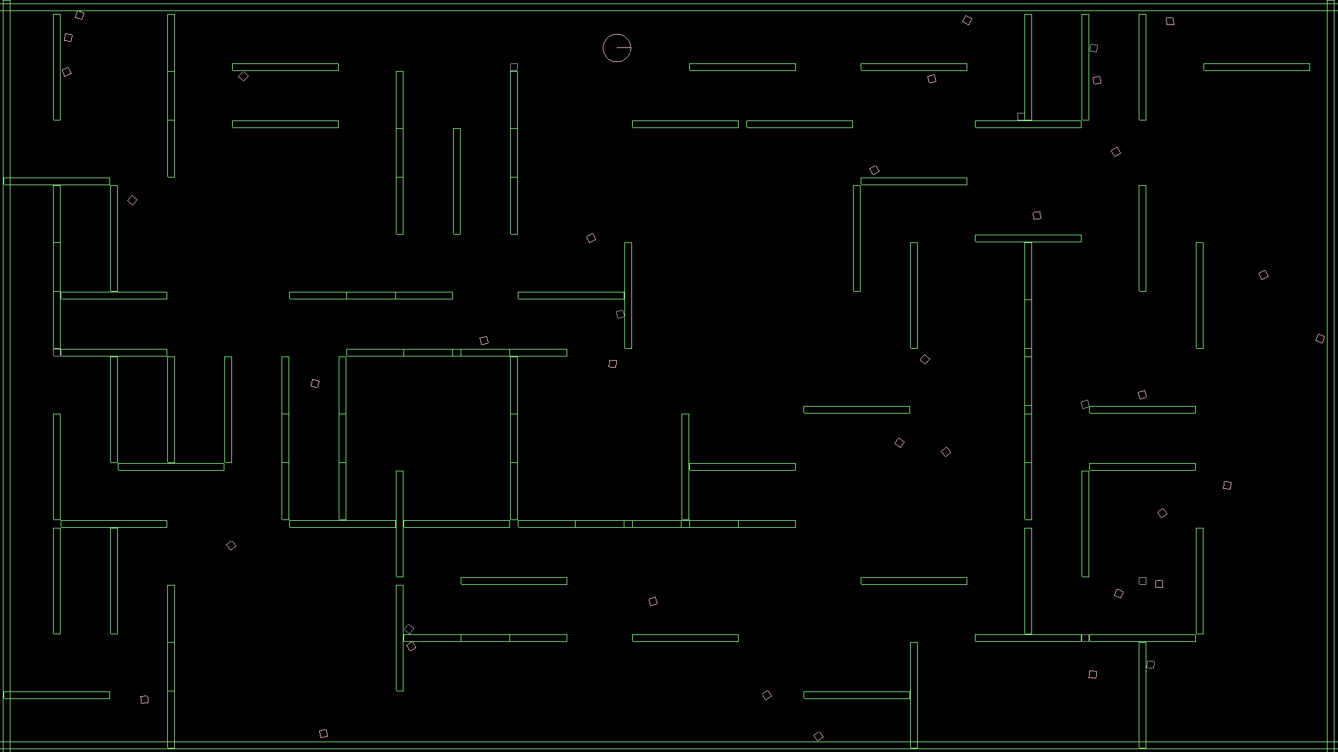 an initial attempt at creating a maze